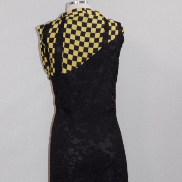Yellow & Black Checkered Dress - Picture 12 of 15